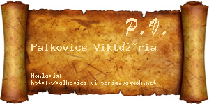 Palkovics Viktória névjegykártya