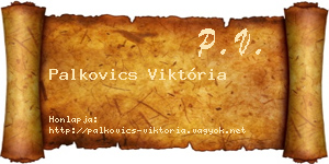 Palkovics Viktória névjegykártya